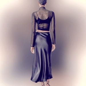 Zara Satin Slip Skirt